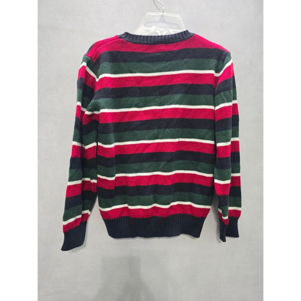 Gymboree Stripes Pullover Knit Holiday Cozy Boys Sweater Medium 7/8